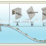Supermarket Chrome Plating Display Slatwall Hook thumbnail-1