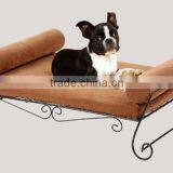 Metal Scroll Rmovable Zippered Covers Comfort Pet Bed for Cats and Dogs thumbnail-2