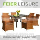 FEIER A6012CH Rattan Cheap Small Dining Sets thumbnail-1