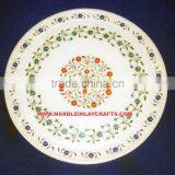 Marble Inlay Decorative Plate Handmade thumbnail-1