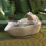 Natural Stone Frog Water Fountain for Garden Decoration thumbnail-1