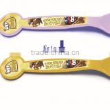PS measuring spoons plastic kids spoon with animal