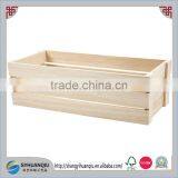 Unfinished Natural Wood Apple Box Style Storage Box Wooden Open Display-cn thumbnail-1