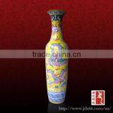 Colorful Glaze Large Vase Carved With Chinese Dragon Pattern thumbnail-1
