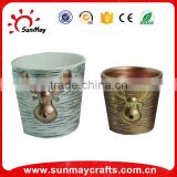 ceramic Christmas ornament flower pot