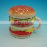 2014 Fancy Design Hamburger Shape Ceramic Tea Mug Wholesale thumbnail-1