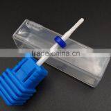 White Ceramic Burr for Nail Head Blade Diameter 13MM Small Round Huaxing Nail Drill thumbnail-1