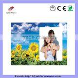 High Quality Sun Flower Printed Decoration Mirror Glass Frame 4"x6" thumbnail-3
