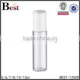 Cosmetic Fragrance Perfume Bottle Roll on 5ml 10ml 12ml Clear Stainless Steel Roller White Plastic pp Cover Bottle Perfume thumbnail-3