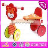 2016 Promotional Kids Wooden Walking Toy,Funny Children Ride on Tricycle Toy,Lovely Cat Design Baby Wooden Tricycle Toy W16A001 thumbnail-4