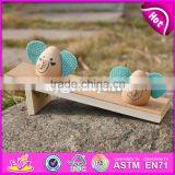 Новый дизайн деревянных игрушек для детей в виде мультяшного слона W01B038 thumbnail-3