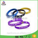New Design Promotional Custom OEM Embossed Silicon Wrist Bands thumbnail-1