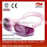 Waterproof Mirror Coated Logo Printed Oem Wholesales Swimming Goggles thumbnail-4