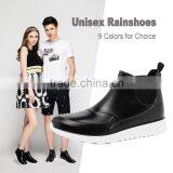 New Design Hotsale Fashion Men Women Unisex Low Cut Ankle Summer Spring PVC Rain Boot Rainshoes Gumboot With Elastic Gore thumbnail-1