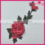 3D embroidery patch flower embroidery custom design for clothing WEF-007