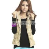 OEM hot sale fashion knit wool vest for ladies