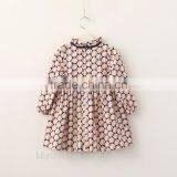 Baby Girls Dress Designs Ruffle Collar Birds Printing Kids Dresses thumbnail-2