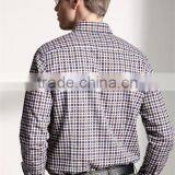 New Design Small Checked Blends Cotton Men Shirt SL0070 thumbnail-2