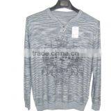 High Quality V-neck Knitted Men's Sweaters 100% Cashmere Sweater Men(BKNM012) thumbnail-1