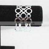 South Korean Round Hollow Women Bangles With Gold Plated thumbnail-6