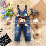 Wholesale Baby Jeans Children High Quality Denim Overalls Kids Monkey Fashion Jeans thumbnail-1