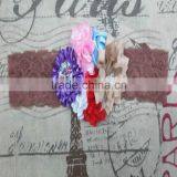 Vintage Girl Wedding Baby Headband Wholesale, Rosette Elastic Lace Hairbands Handmade thumbnail-2