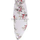 Slip Floral Printed Drawstring Waist Asymmetric Chiffon Women Dress thumbnail-6