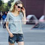 Summer New Fashion Ladies Tops Short Sleeve Modal Women T-shirts thumbnail-3