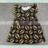 Baby Girl Evening Dresses 2017 Flutter Black Long Dress Clothing Factories in China thumbnail-1