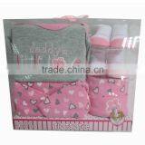 5pcs Pvc Gift Set Baby Romper Girls Dresses New Born Baby Clothing thumbnail-2
