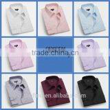 Yiwu Shirt Factory Professional Customise Plain Pattern 100% Cotton Dress Shirt Design With Embriodery Logo thumbnail-1