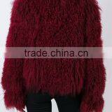 Shandao OEM Fashion Custom Winter Women Long Sleeve Turkey Fur Coat thumbnail-4