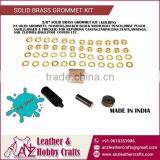 3/8 " Solid Brass Grommet Kit With Washer and Backer thumbnail-1