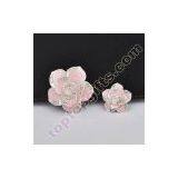 One Pair Flower Rhinestone Cabochon Car Decoration thumbnail-2