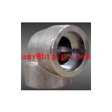 stainless ASTM A182 F347 threaded elbow