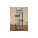 Silver Steel Four Tier Hanging Display Racks Wire Mesh Shelving Units thumbnail-1