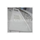 Kitchen Solid Surface Countertop Various Shapes Pure White Bevel Double