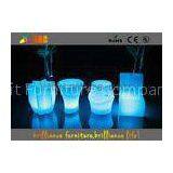 Wireless Remote Control LED Bar Stool LED Cube Chair for Coffee Shop thumbnail-1