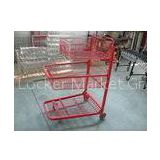 Three Tier Metal Hand Truck Dolly Workshop Steel Trolley With Powder Painted