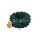 Great Toughness Green PVC Coated Razor Barbed Wire For Private Area Fencing
