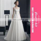 Custom Cheap Luxury Plus Size White Long Trail Weding Bride Evening Dress thumbnail-1