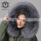 New Collections Winter Fur Coats Fox Army Jacket Women Outwear Parka thumbnail-4