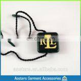 Garment Use Custom Own Logo Clothing Plastic String Seal Tags