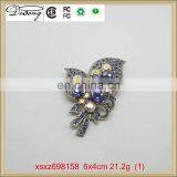 Flower Pearl Jewelry Bridal Crystal Rhinestone Brooch in Stock thumbnail-1