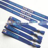 Cheap Custom Festival Wristbands Bracelets Cloth Woven Wristband thumbnail-4