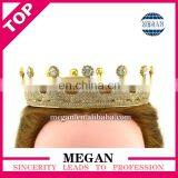 Bridal Wedding Prom Princess Rhinestone Crystal Circle Crown Manufacturers thumbnail-6