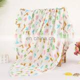 2020 Wholesale Factory Price Drop Shipping Cotton and Bamboo Fabric Two Layers Plain Color Simple Baby Summer Swaddle Blanket thumbnail-6