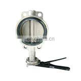ISO 9001 AWWA C504 PN10/PN16/PN25 Bore Wafer Concentric Butterfly Valve Stainless Steel thumbnail-1