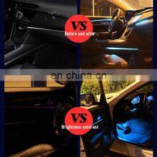 LED Car Interior Ambient Foot Lights 8m 1 in 10 EL Neon Strip Light RGB Multiple Mode App Sound Control Auto Decorative Lamp 12v thumbnail-5