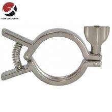 Lost Wax Casting Stainless Steel 304 316 Heavy Duty Clamp Single Pin Squeeze Clamp Sanitary Tri Clamp Fitting China Manufacturer Plumbing Fitting Pipe Clamp thumbnail-3